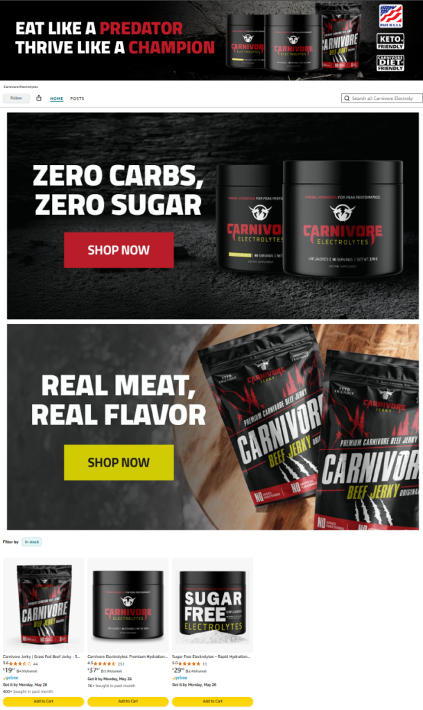 amazon storefront